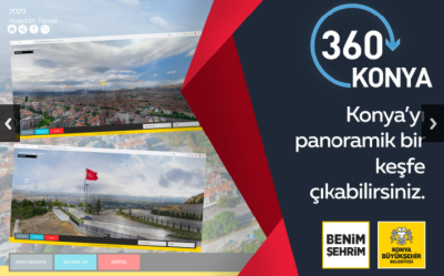 360 KONYA / KONYA'YI PANORAMİK BİR KEŞFE ÇIKABİLİRSİNİZ.