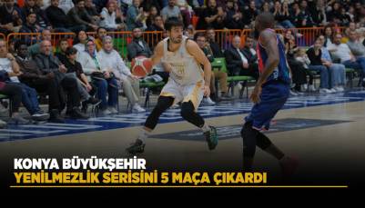 KONYA BÜYÜKŞEHİR YENİLMEZLİK SERİSİNİ 5 MAÇA ÇIKARDI