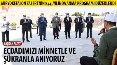 Miryokefalon Zaferi’nin 844. Yılında Anma Programı Düzenlendi